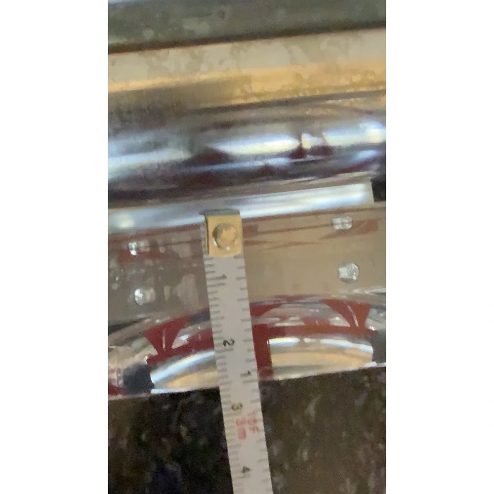 Chrome Scroll Lucite Book Holder Rack Scales of Justice Lawyer Office MCM VTG